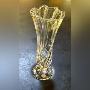 🌷Gorham Swirl Pattern Full Lead Crystal 8” Vase🌷